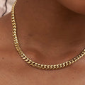 GLD Miami Cuban Link Necklace in Yellow Gold - 8mm