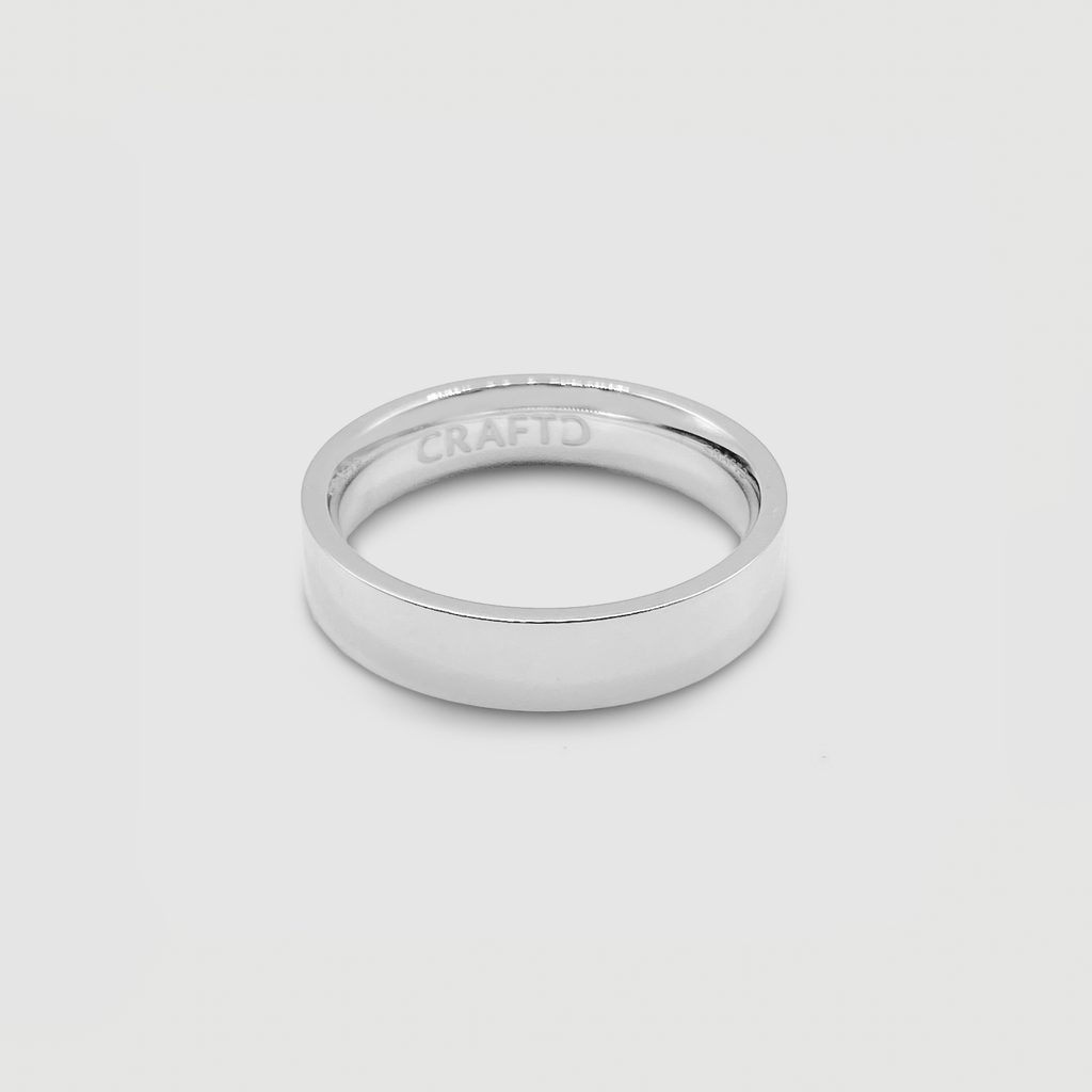Flat Band Ring (Silver) 5mm
