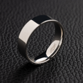 Flat Band Ring in White Gold - 6mm