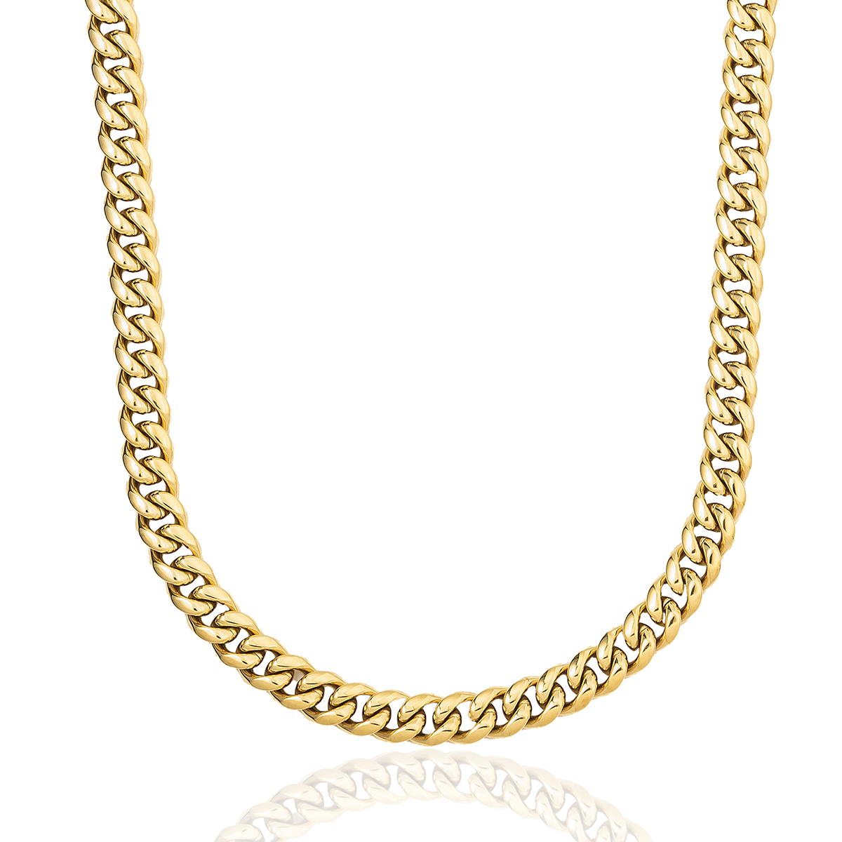 Miami Cuban Link Chain in Yellow Gold - 8mm