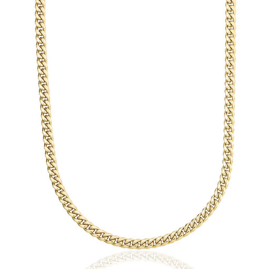 GLD Miami Cuban Chain in Yellow Gold - 5mm