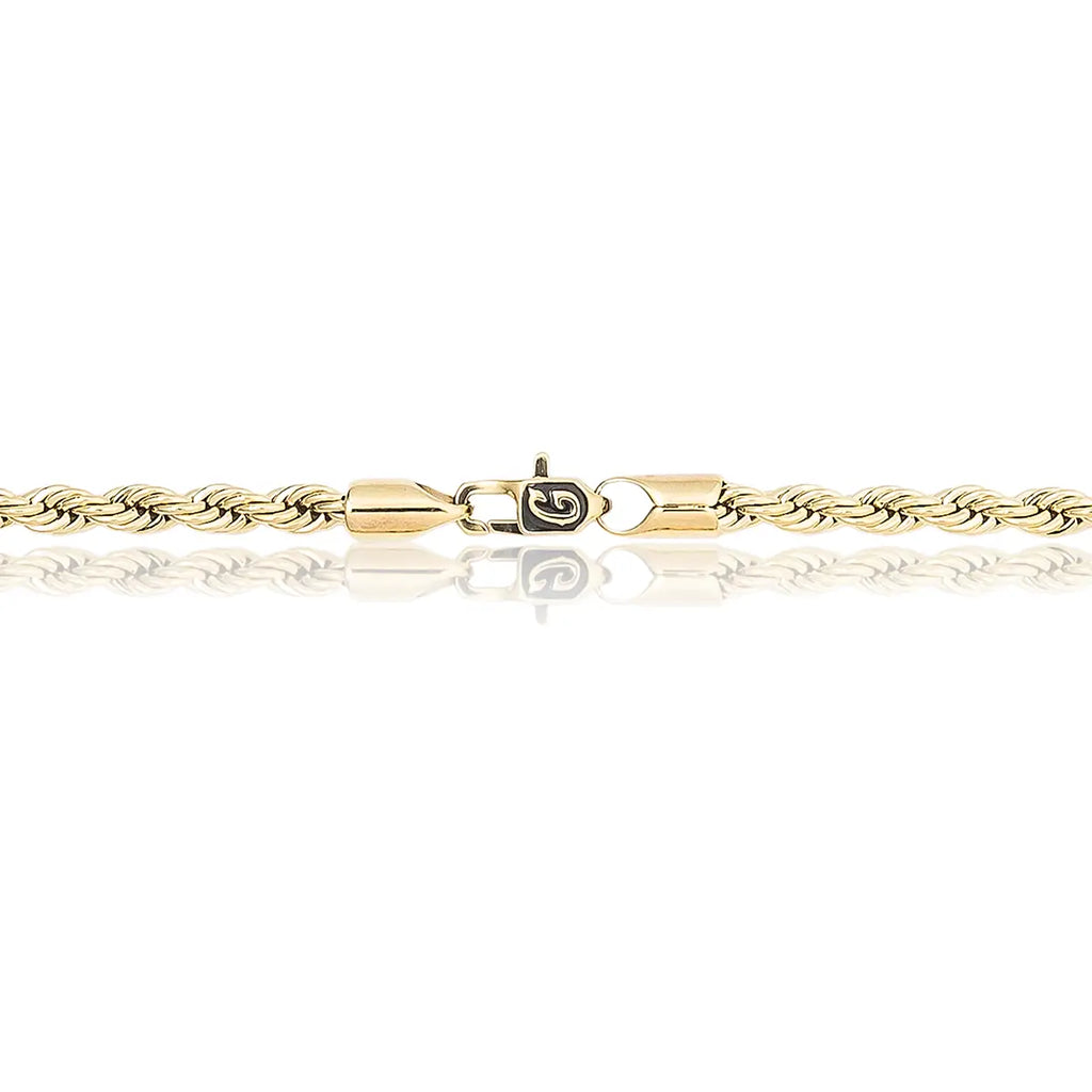 Rope Chain in Yellow Gold- 4mm