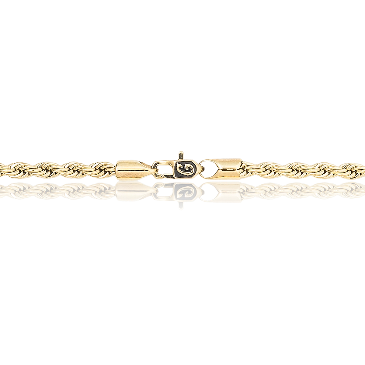 GLD Rope Necklace in Yellow Gold - 4mm