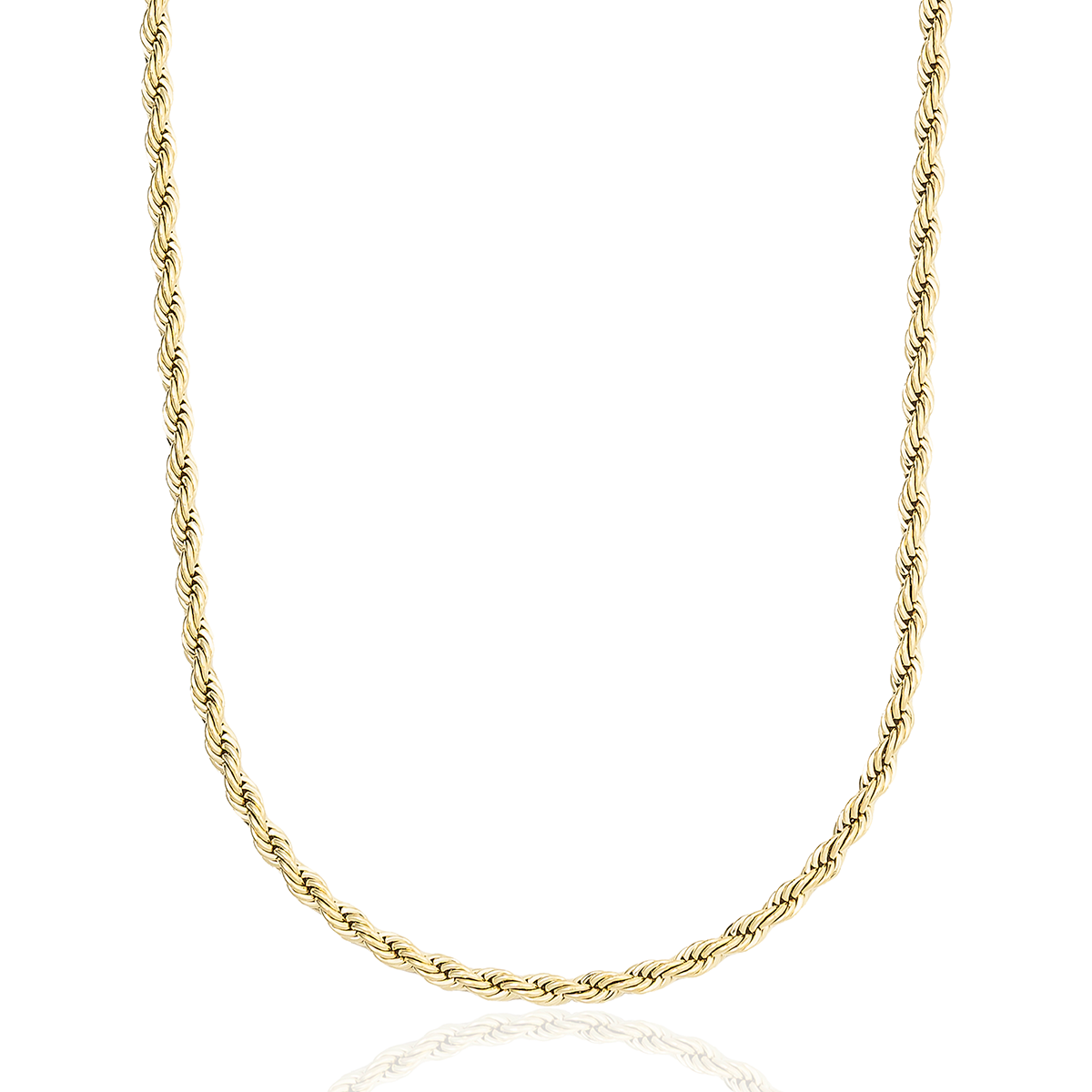 GLD Rope Chain in Yellow Gold- 4mm