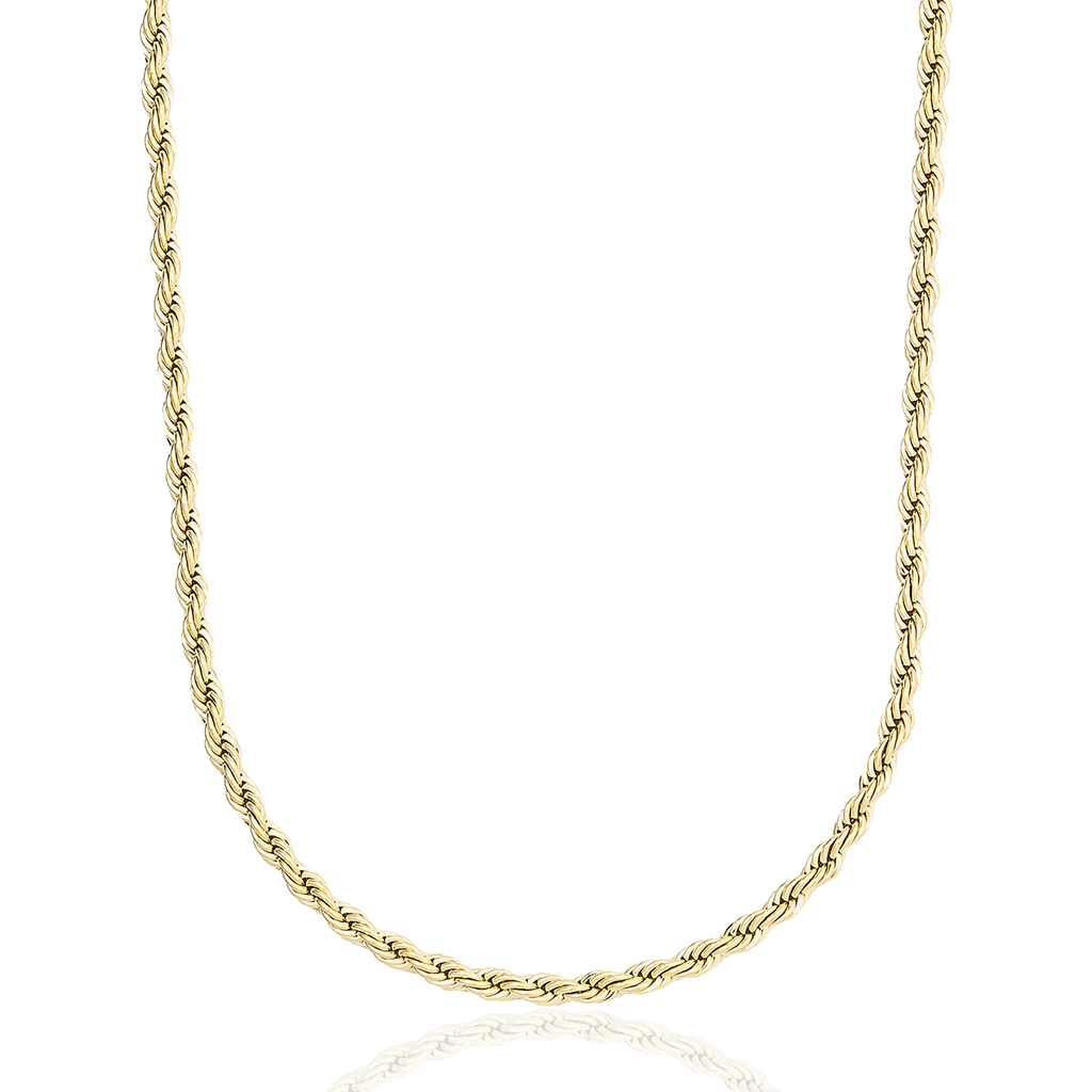 Rope Chain in Yellow Gold- 4mm