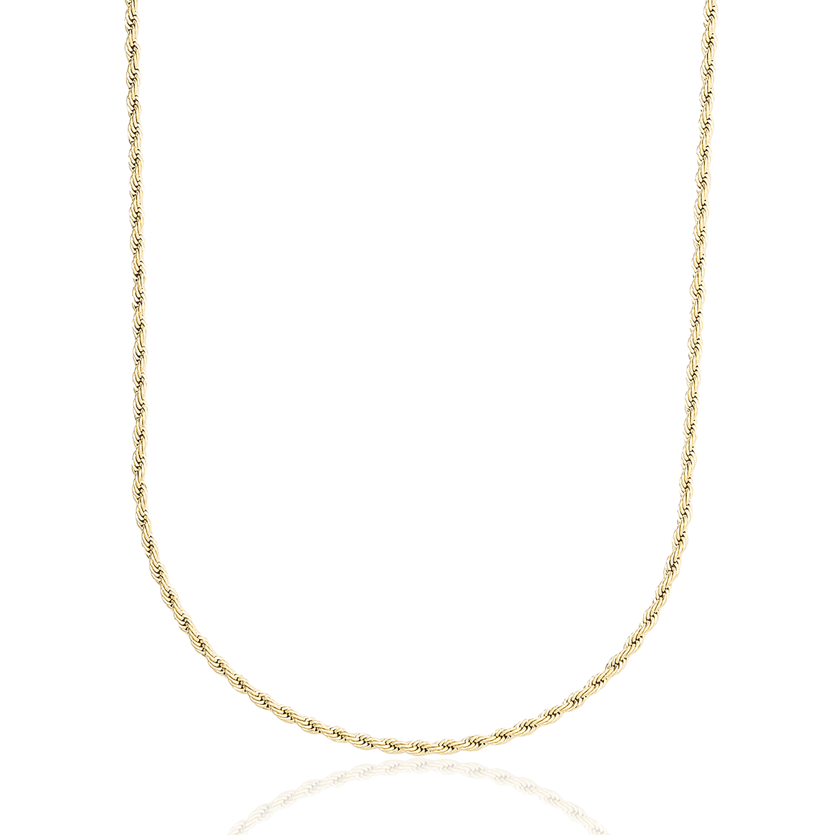 GLD Rope Chain in Yellow Gold - 2mm