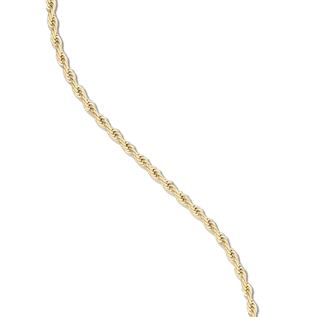 GLD Rope Necklace in Yellow Gold - 2mm