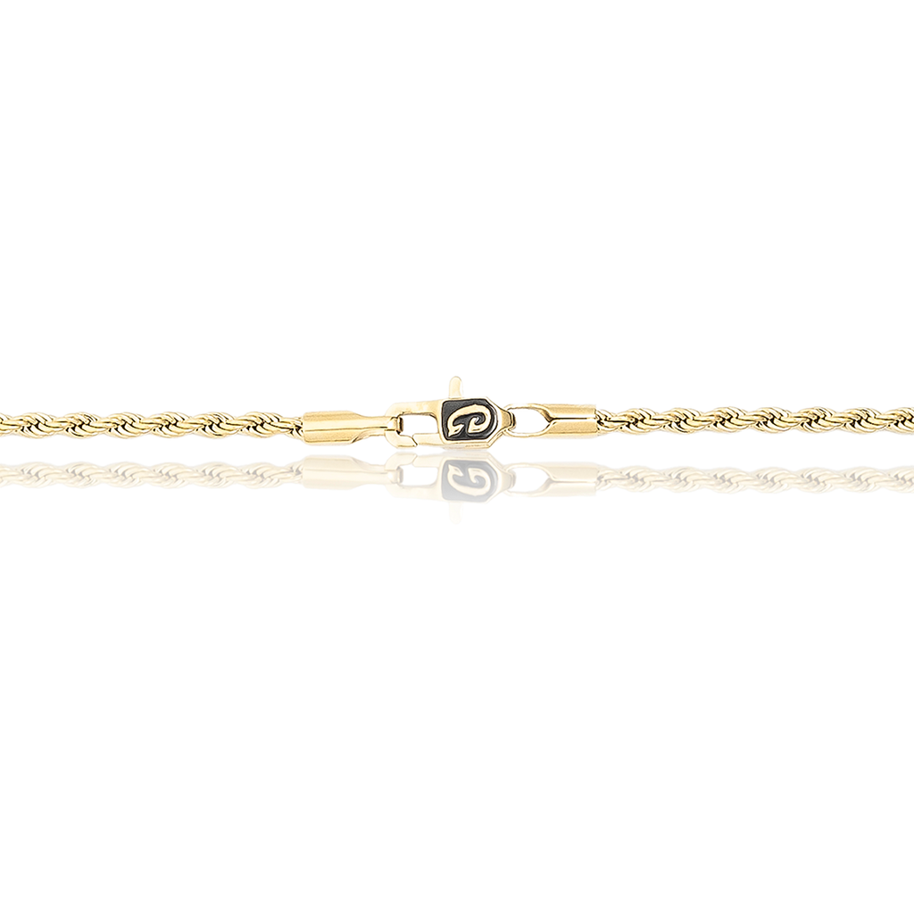 GLD Rope Chain in Yellow Gold - 2mm