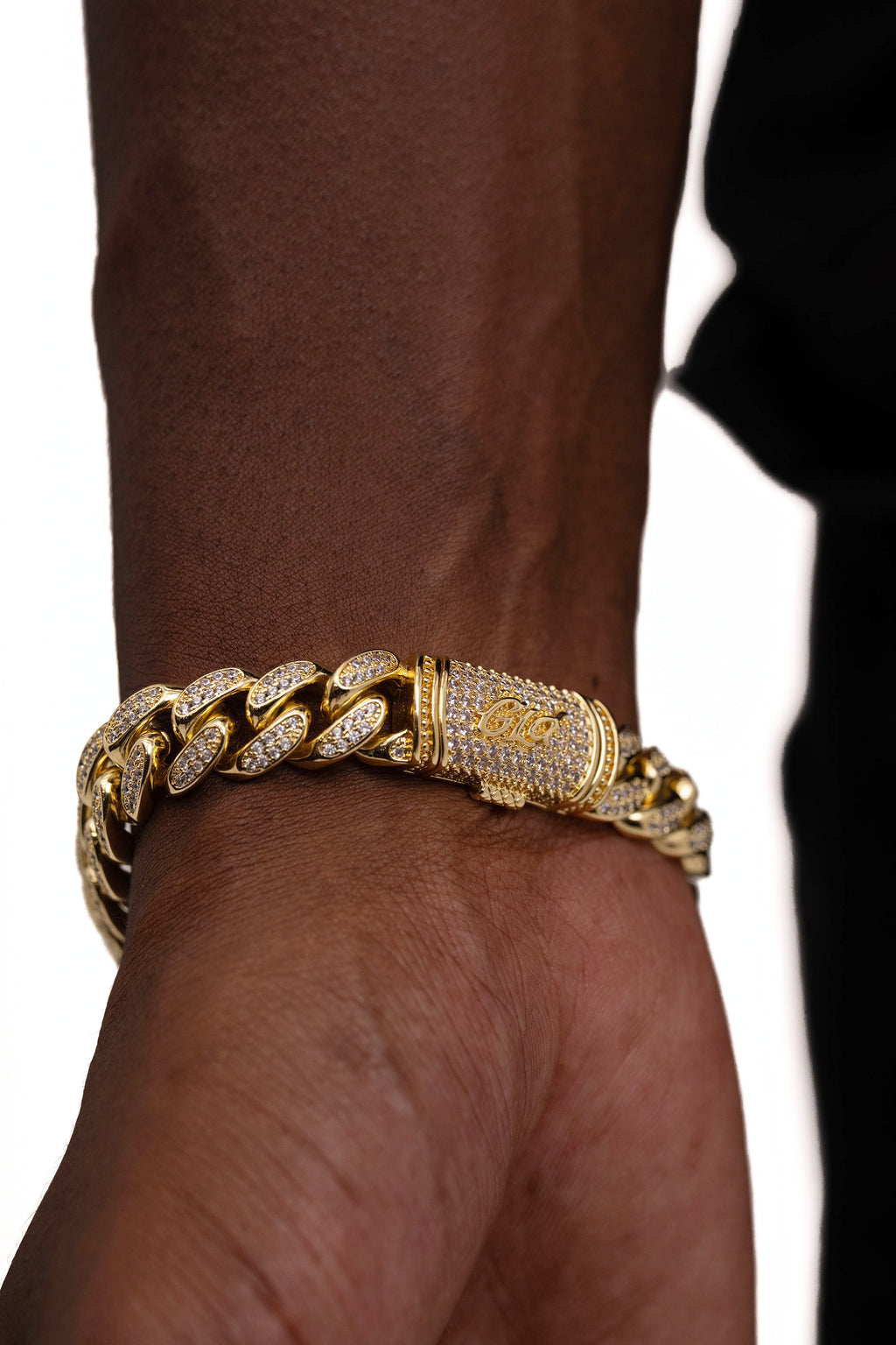Nordstrom- Diamond Prong Link Bracelet in Yellow Gold - 12mm
