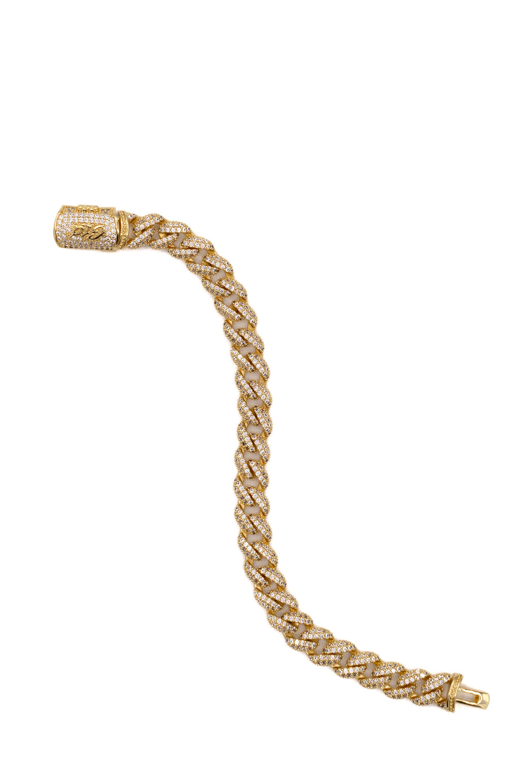 Nordstrom- Diamond Prong Link Bracelet in Yellow Gold - 12mm