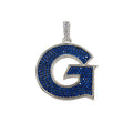 Georgetown Hoyas Logo in White Gold