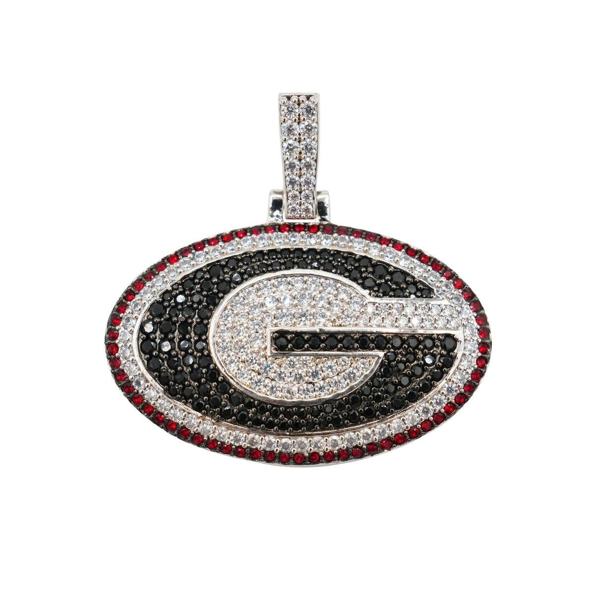 Georgia Bulldogs Logo in White Gold
