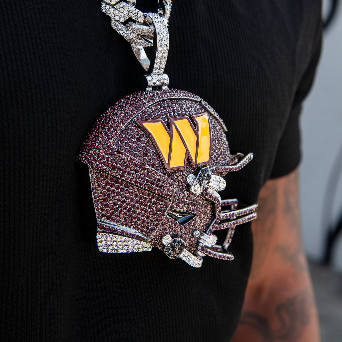 Giant Washington Commanders Official NFL Helmet Pendant