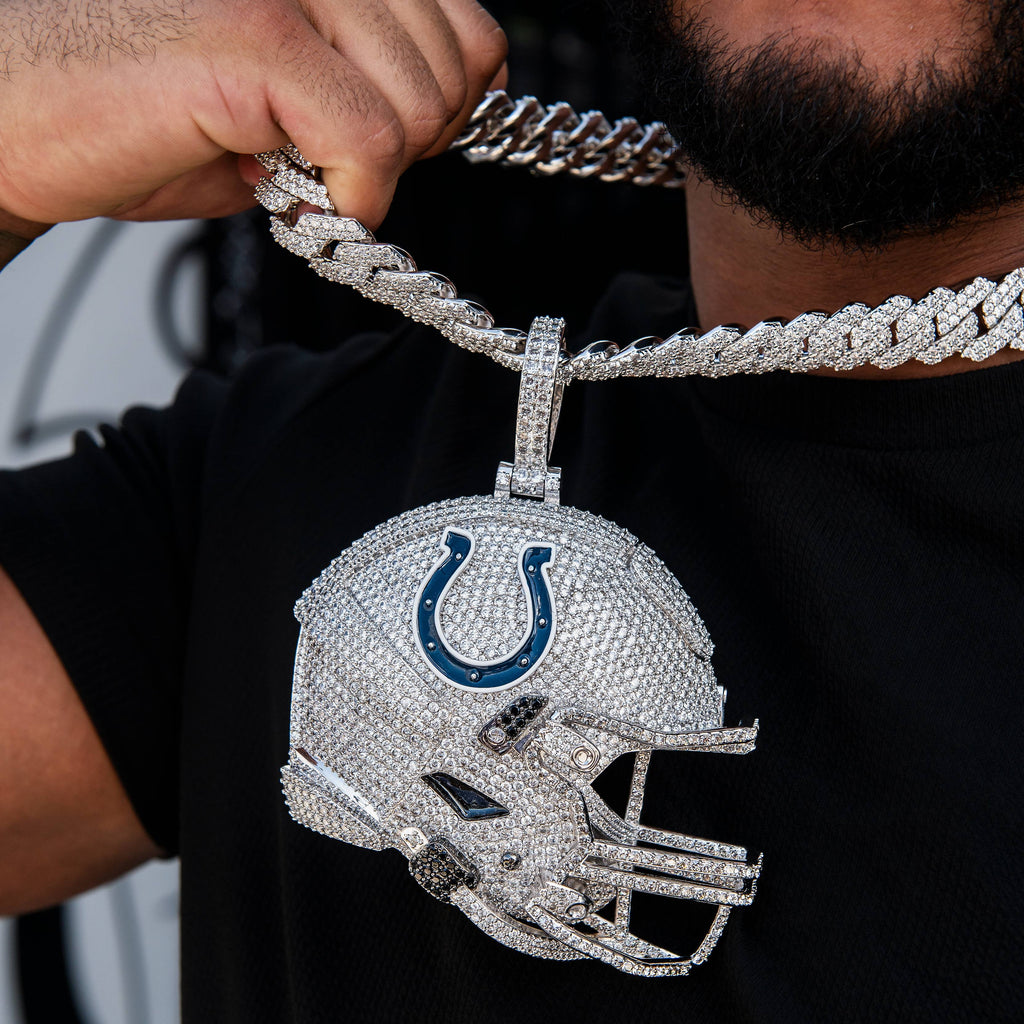 Giant Indianapolis Colts Official NFL Helmet Pendant
