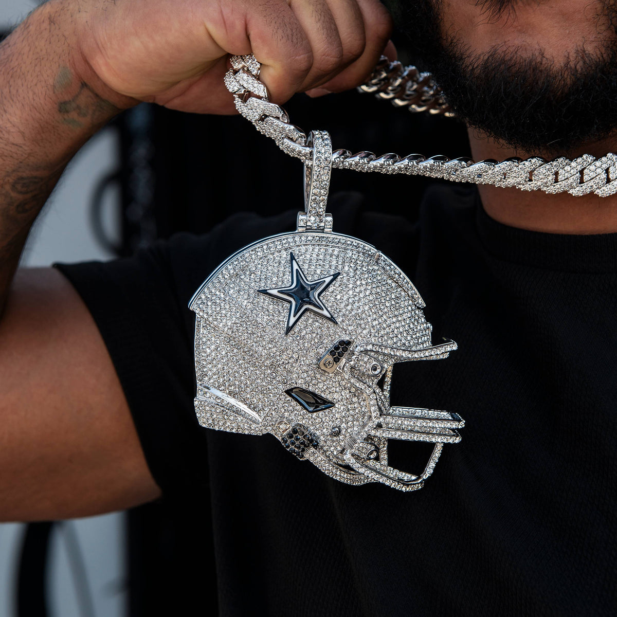 Giant Dallas Cowboys Official NFL Helmet Pendant