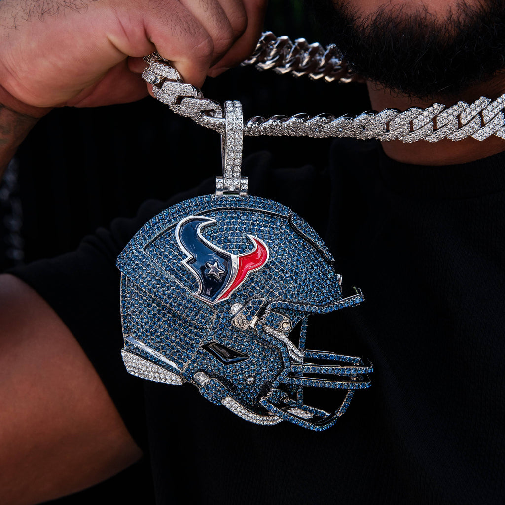 Giant Houston Texans Official NFL Helmet Pendant