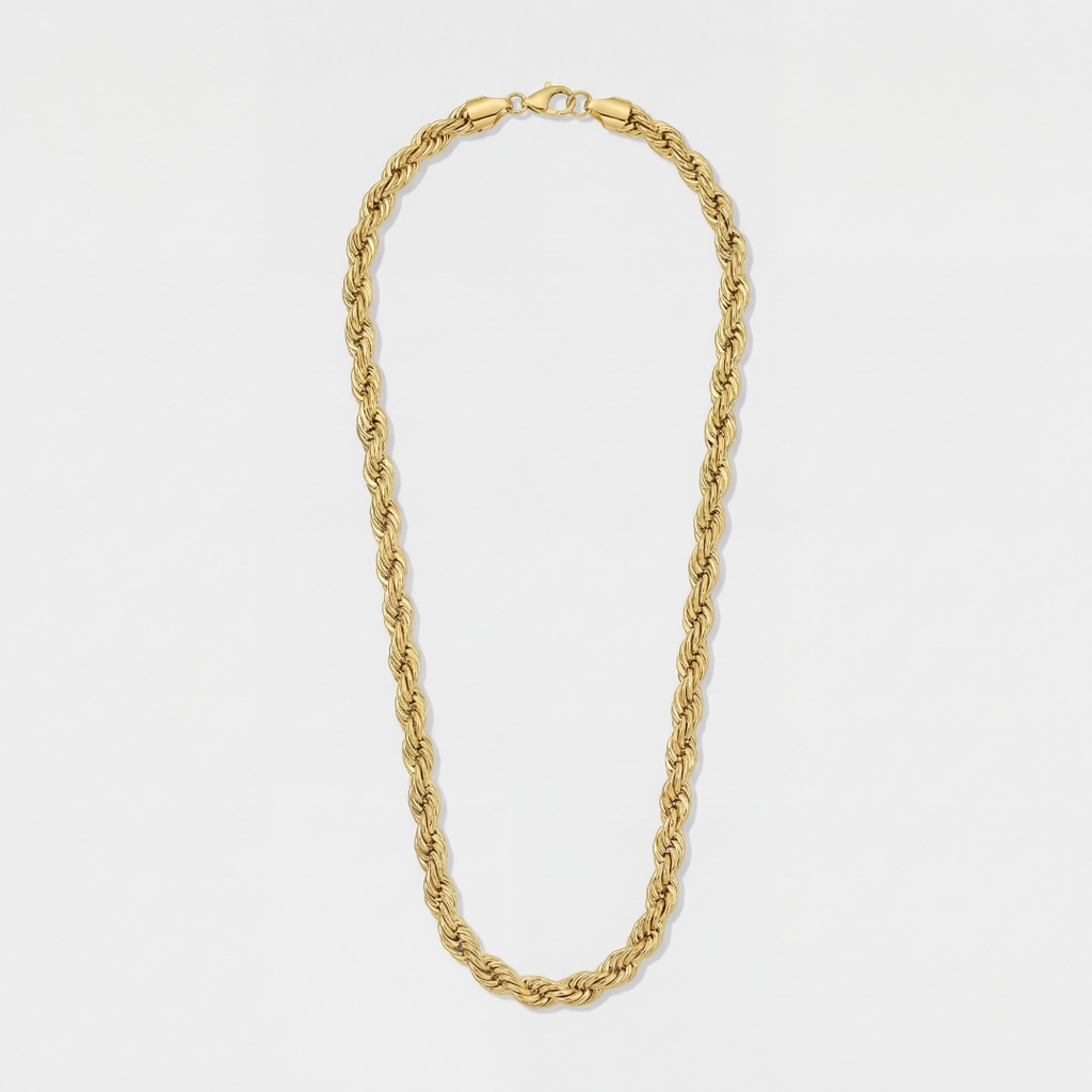 Rope Chain (Gold) - 8mm