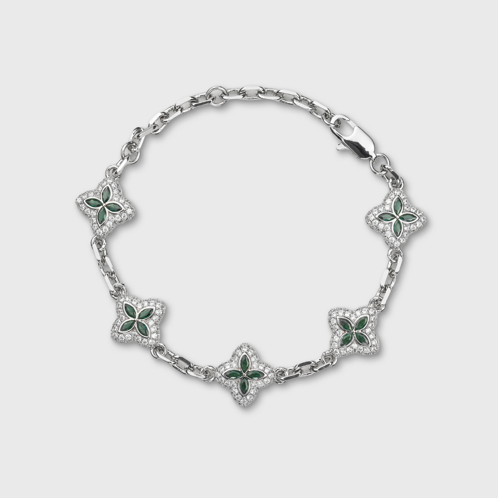 Green Clover Icon Bracelet