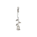 Hanging Rose Pendant in Sterling Silver
