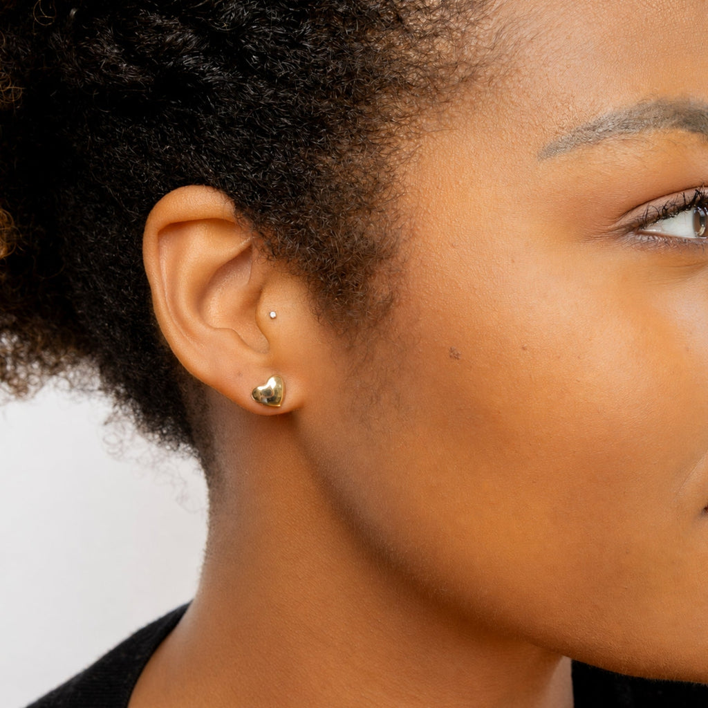 Heart Stud Earrings