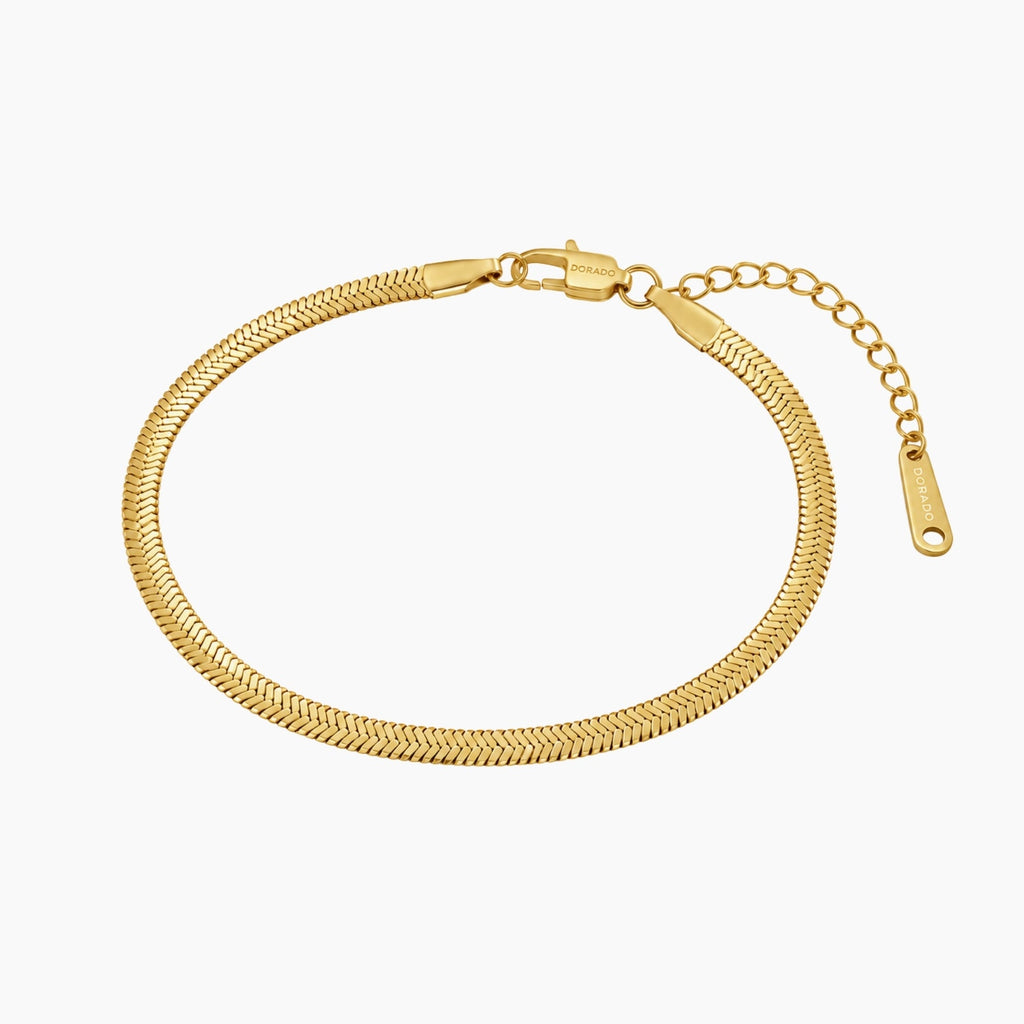 Herringbone Anklet - 3mm