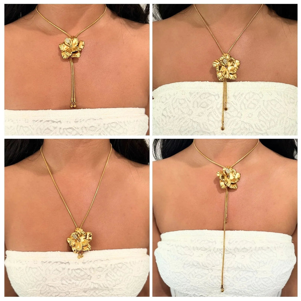 Hibiscus Petal Necklace