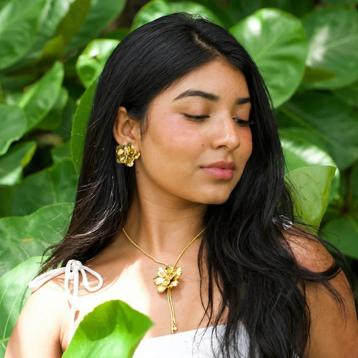Hibiscus Petal Earrings