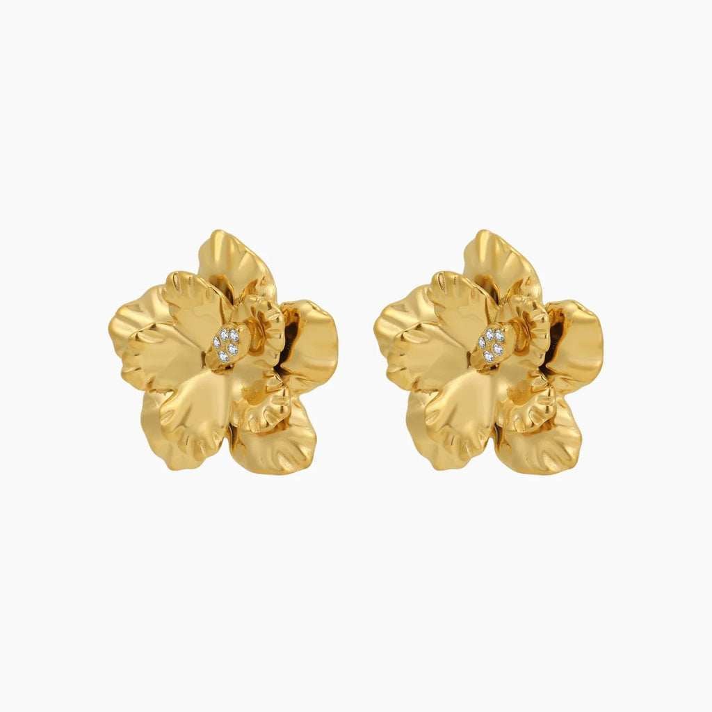 Hibiscus Petal Earrings