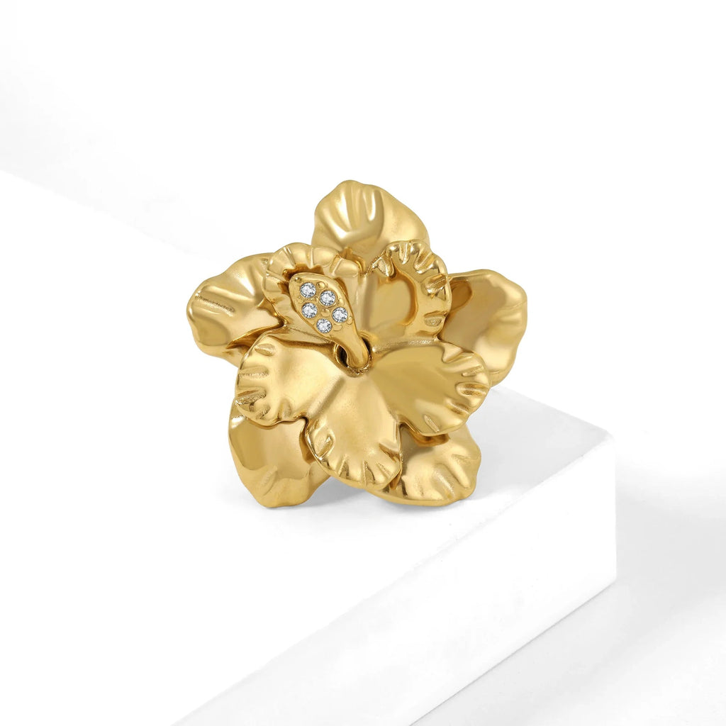 Hibiscus Petal Ring