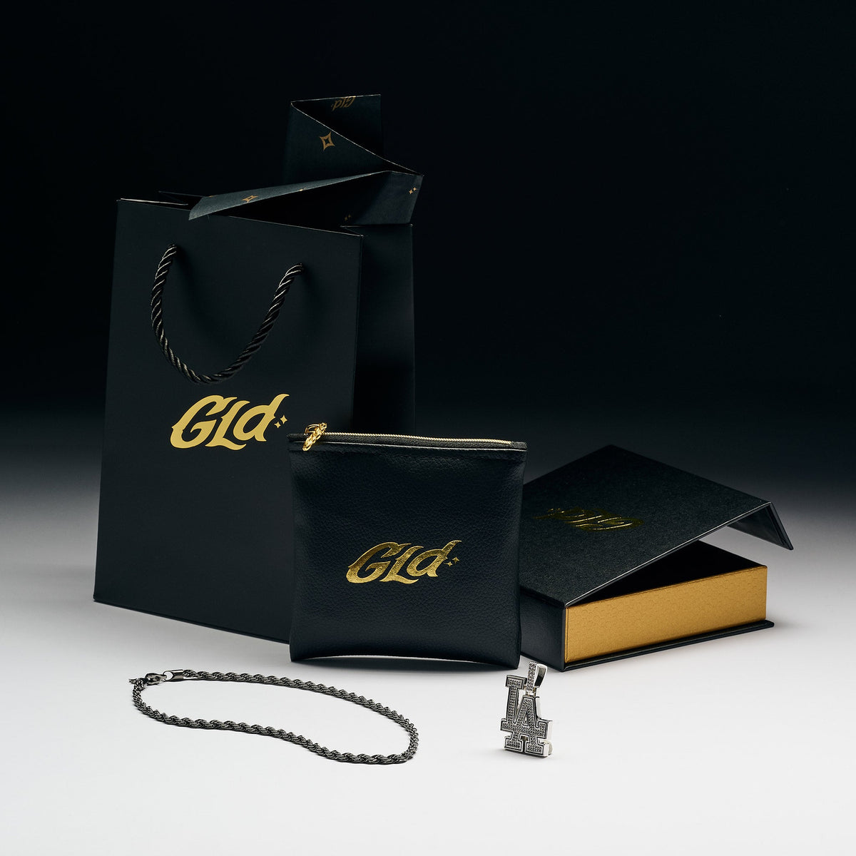 Official MLB Pendant + 4mm Rope Chain Gift Bundle