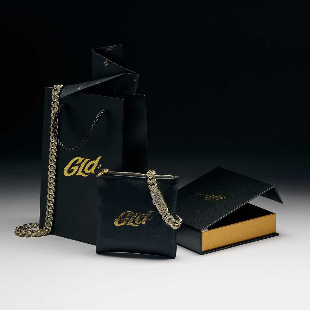 Diamond Cuban Chain + Bracelet Gift Bundle in Yellow Gold - 8.5mm