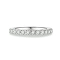 Pave Round Cut Moissanite Eternity Band