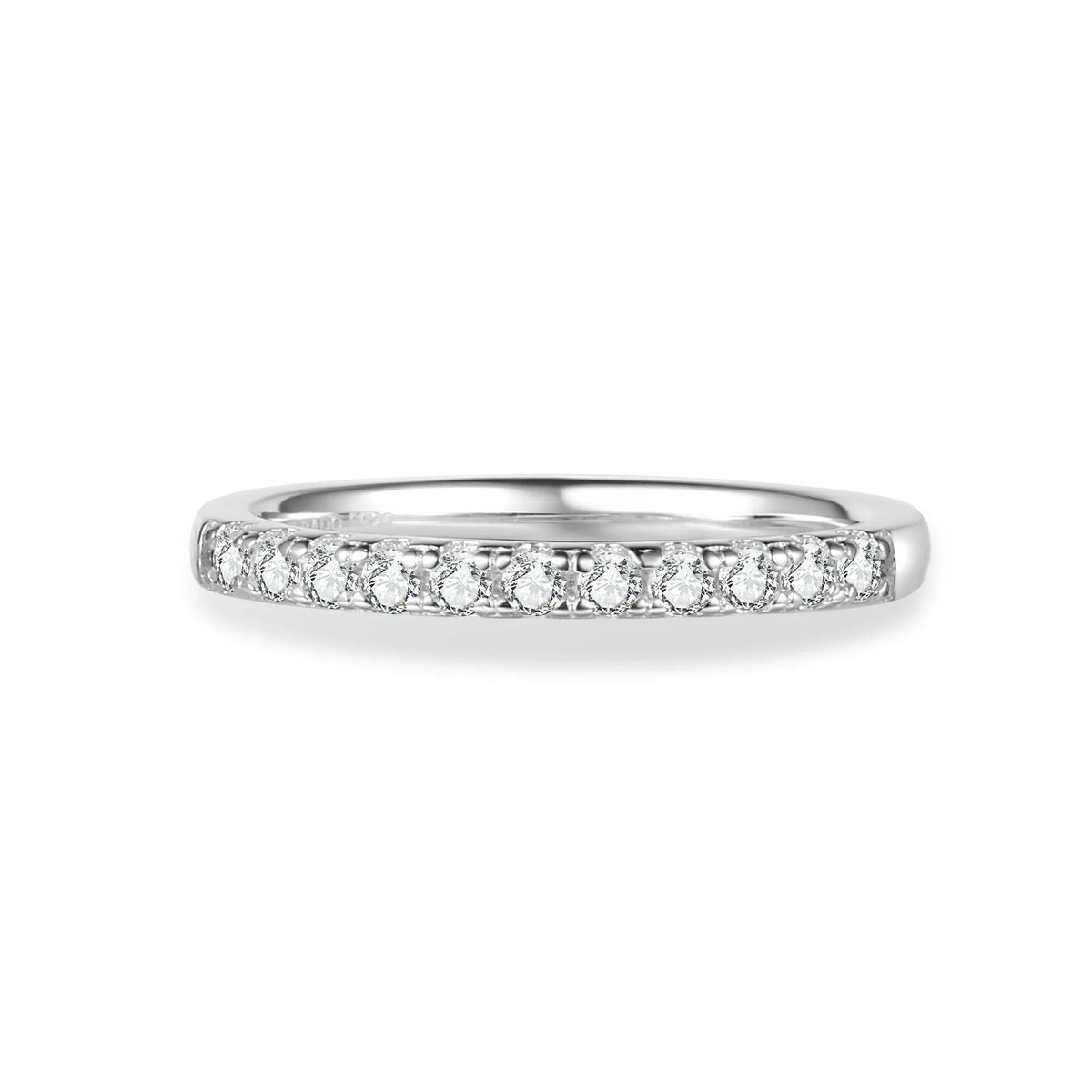Classic Round Cut Moissanite Band