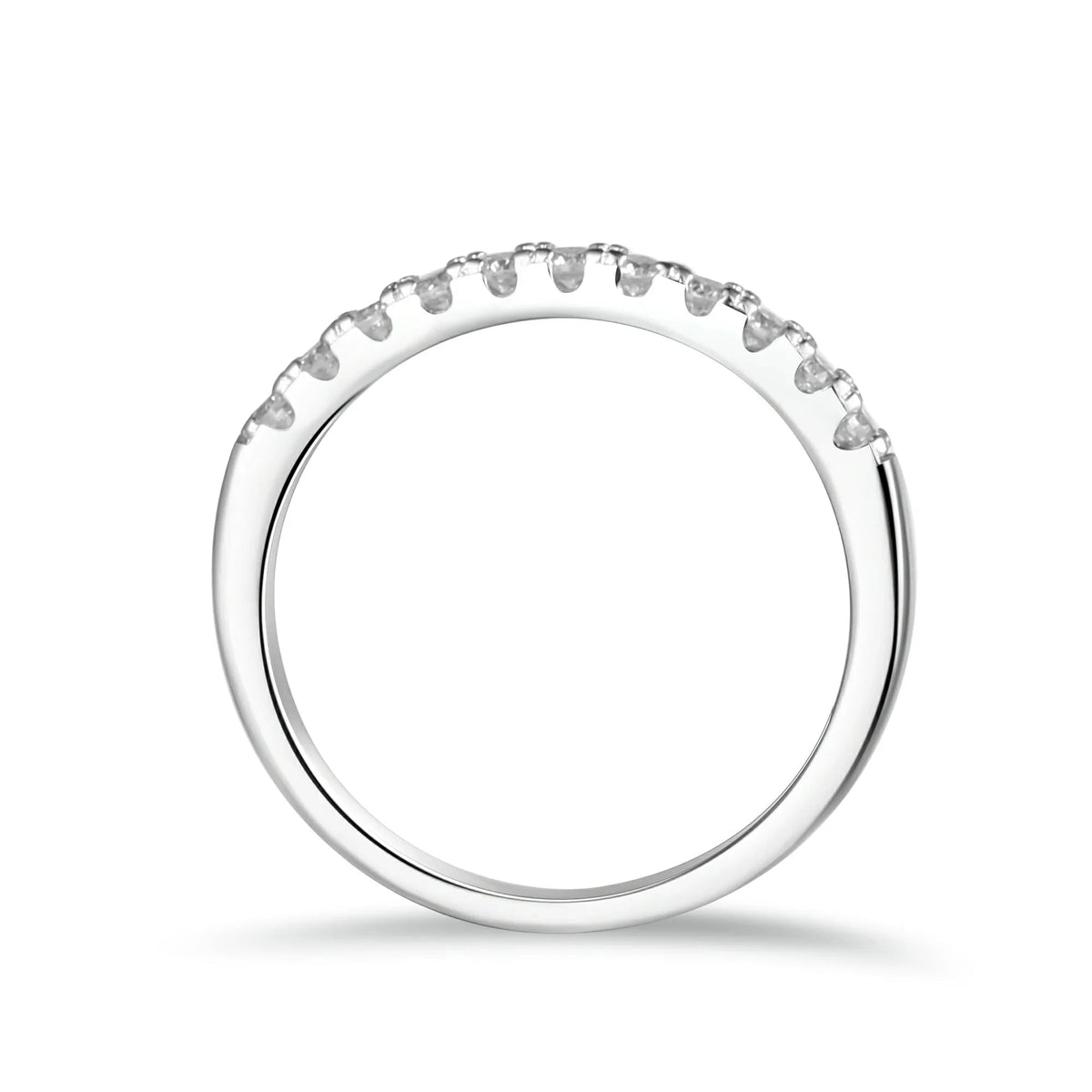 Classic Round Cut Moissanite Band