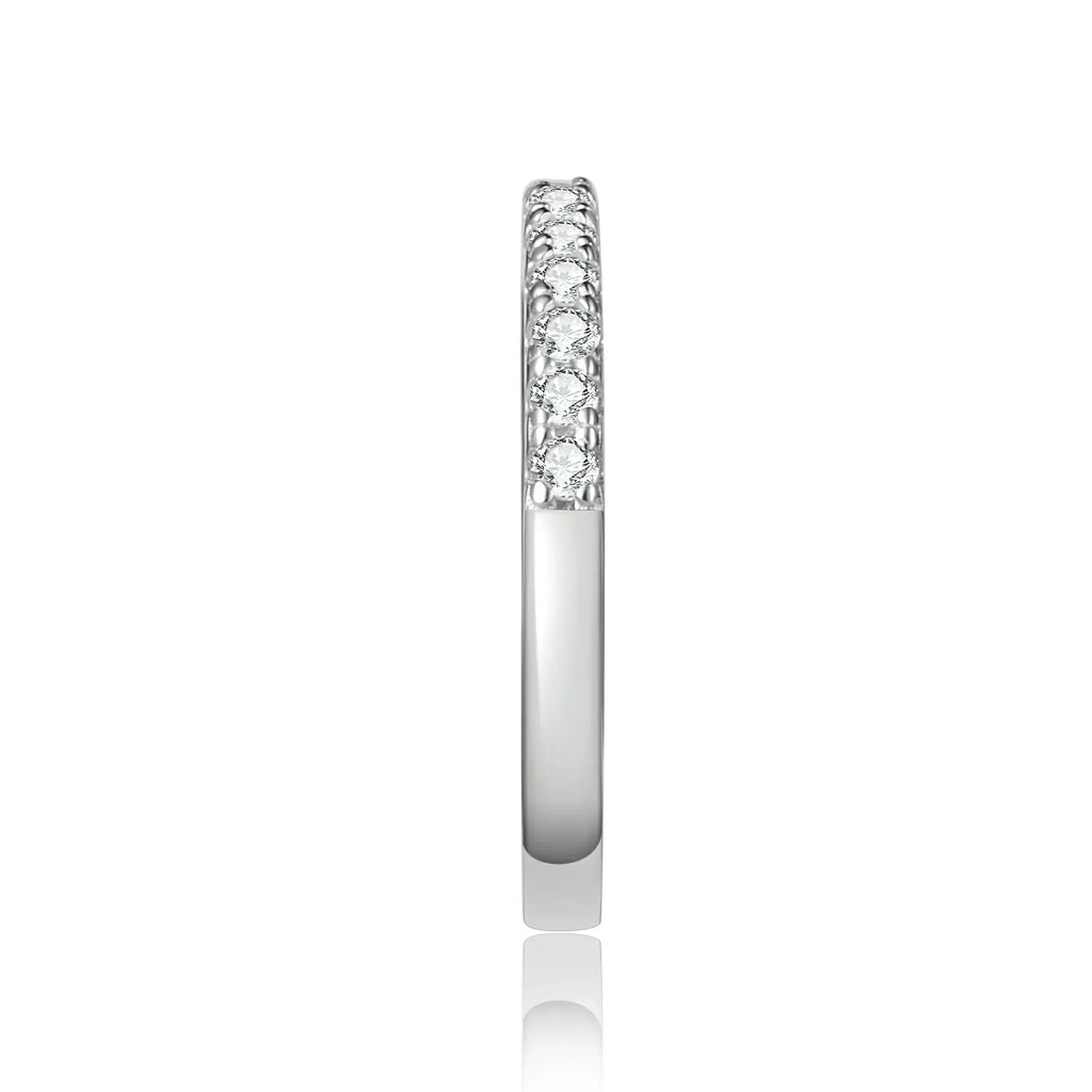 Classic Round Cut Moissanite Band