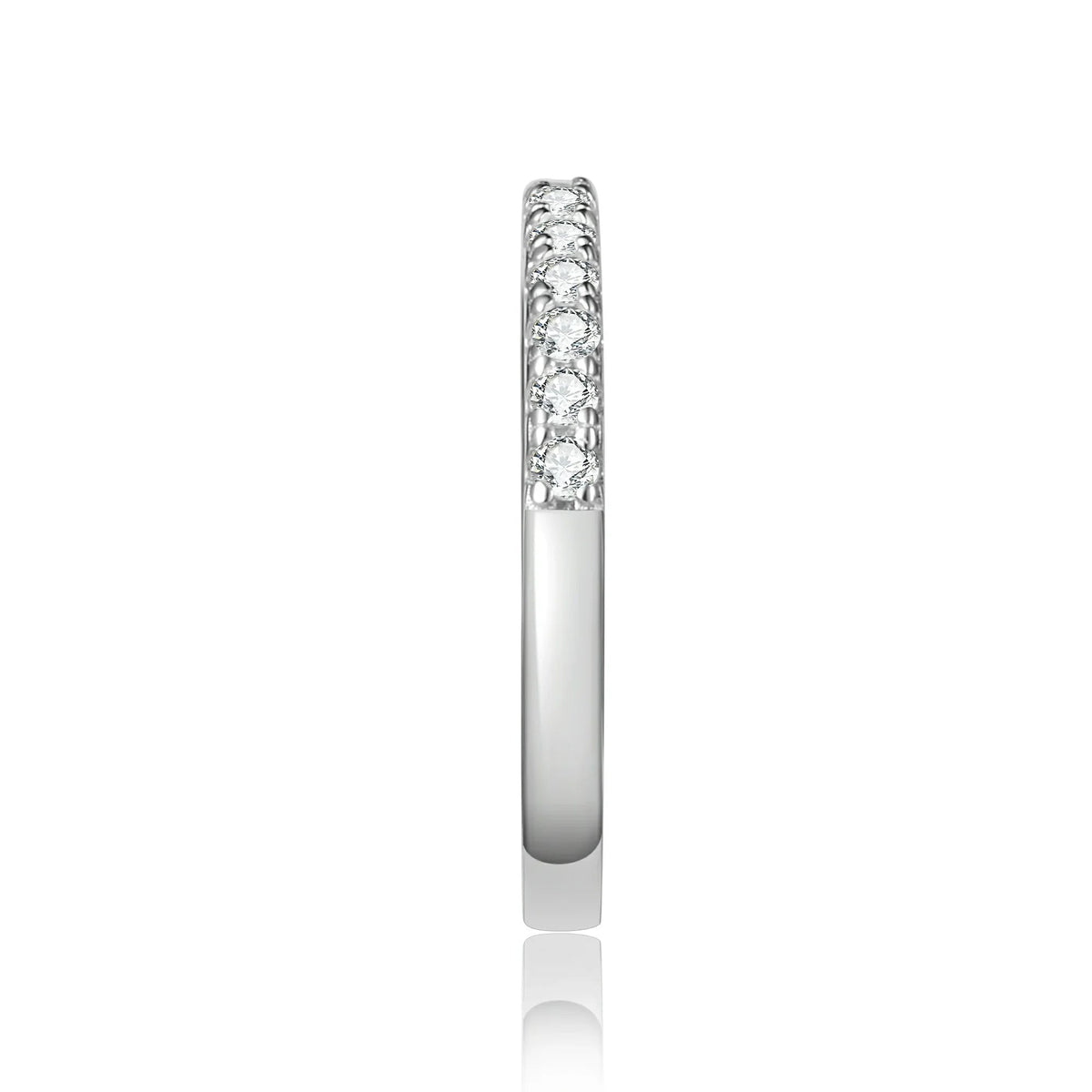 Classic Round Cut Moissanite Band