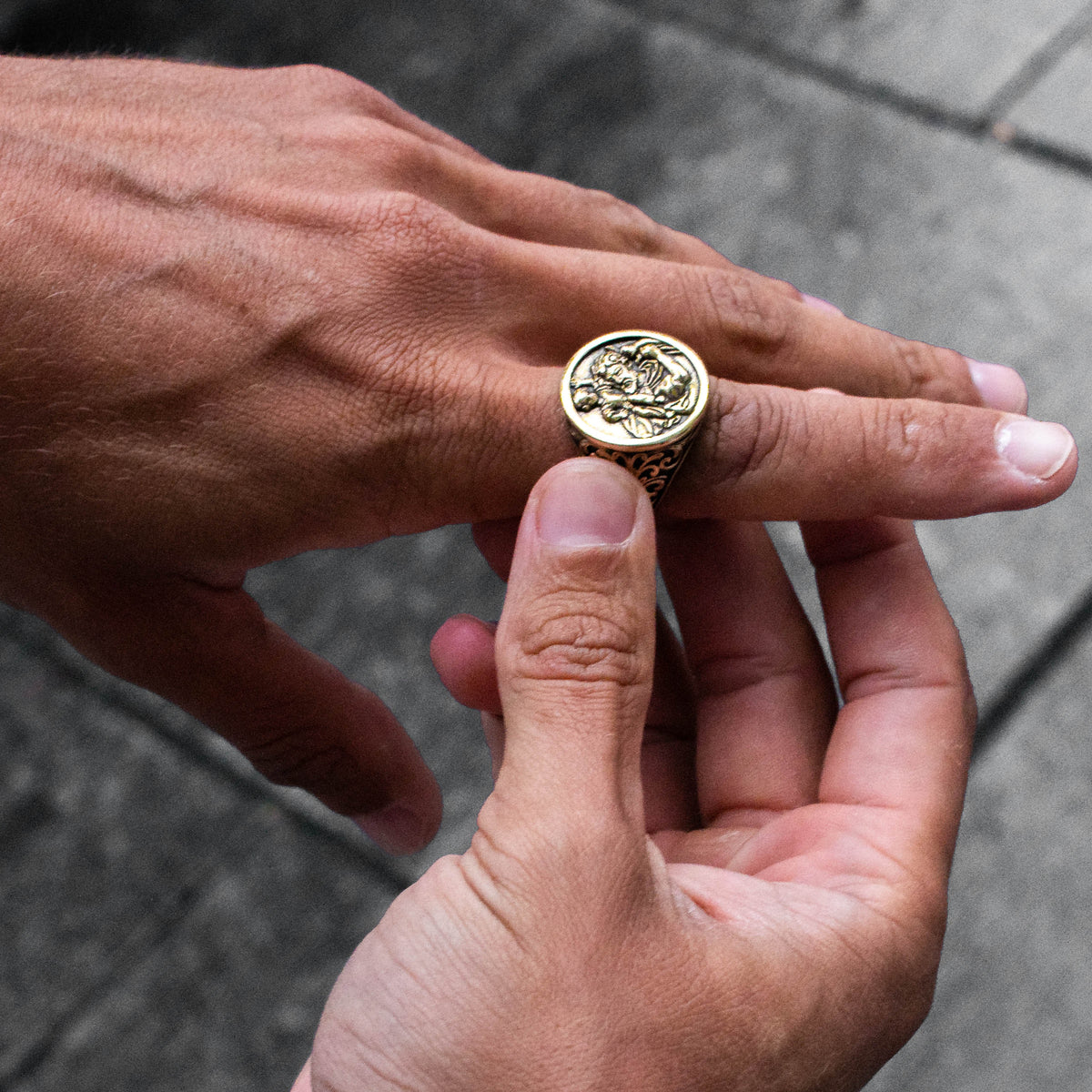 St. Christopher Ring (Gold)