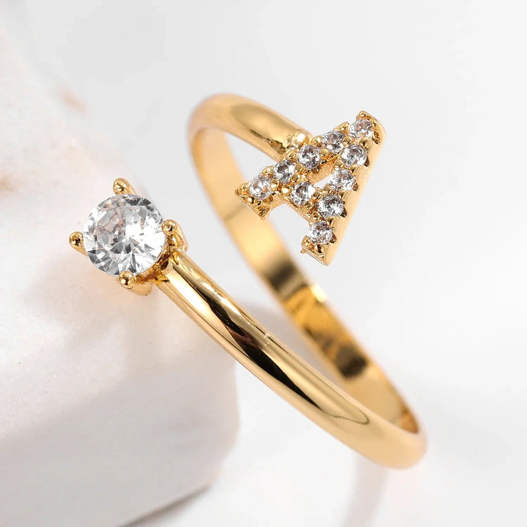 Iced Initial Ring