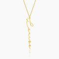 Vertical Script Name Necklace