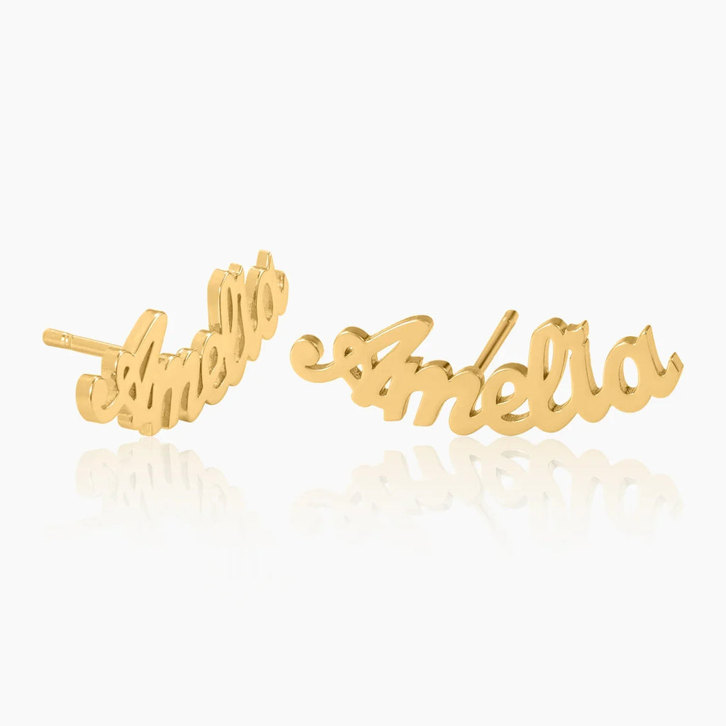Name Stud Earrings