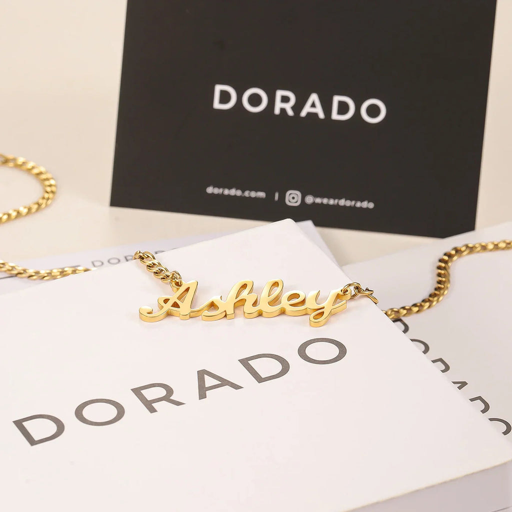 Custom Name Necklace w/ Cuban Chain
