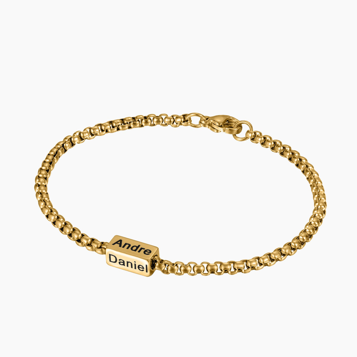 Mens 3D Multi Name Bracelet