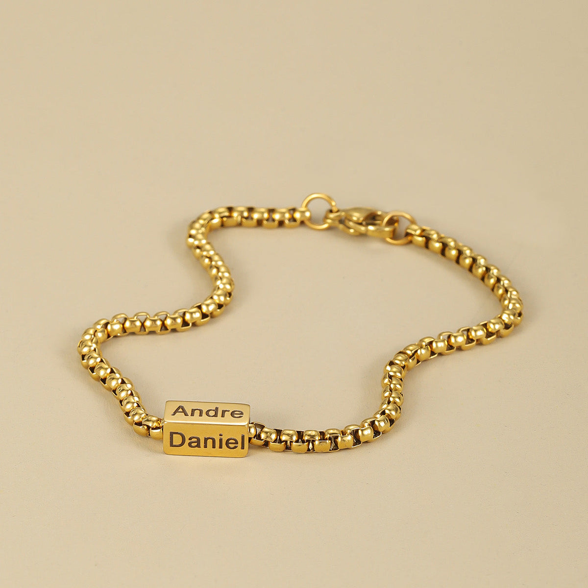 Mens 3D Multi Name Bracelet
