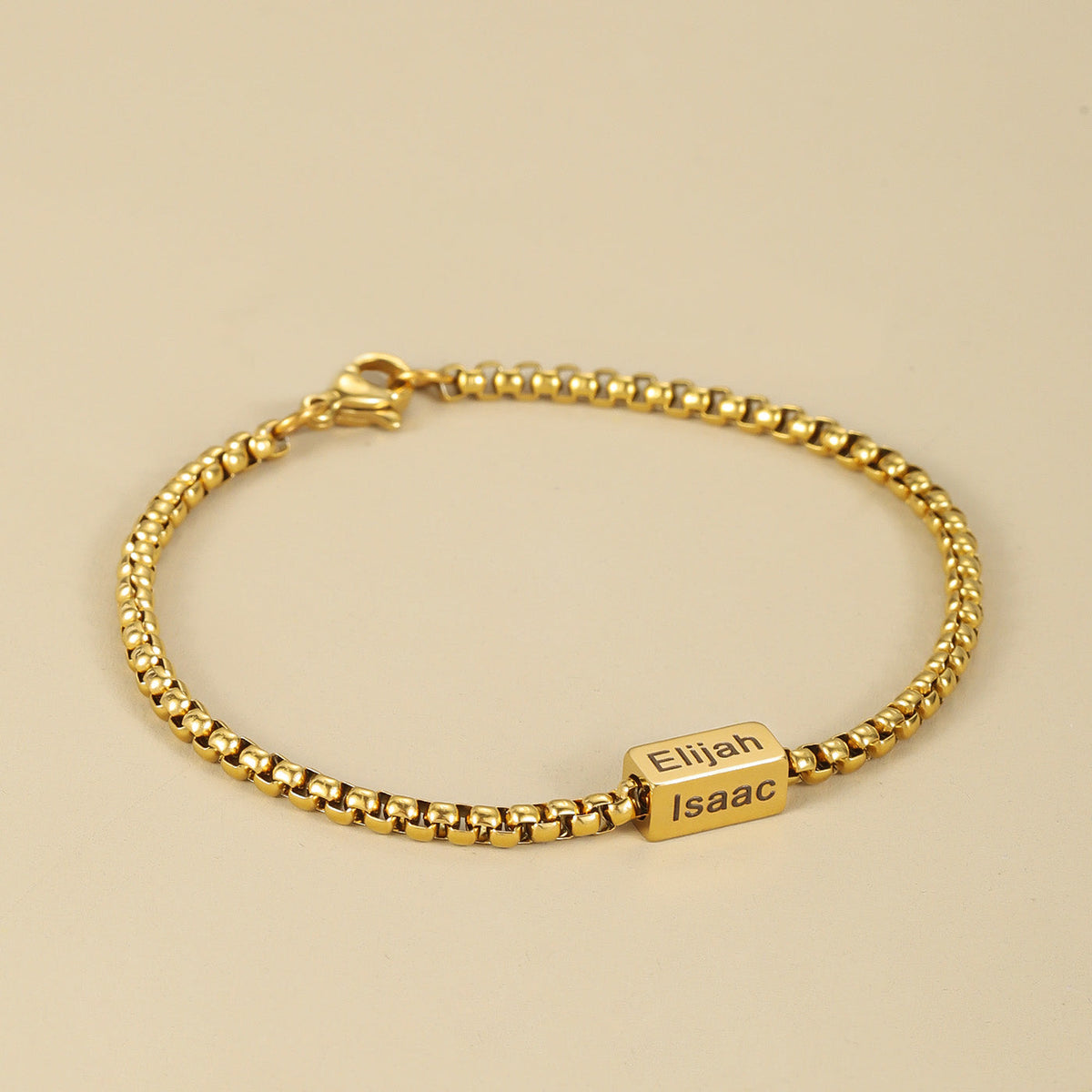 Mens 3D Multi Name Bracelet