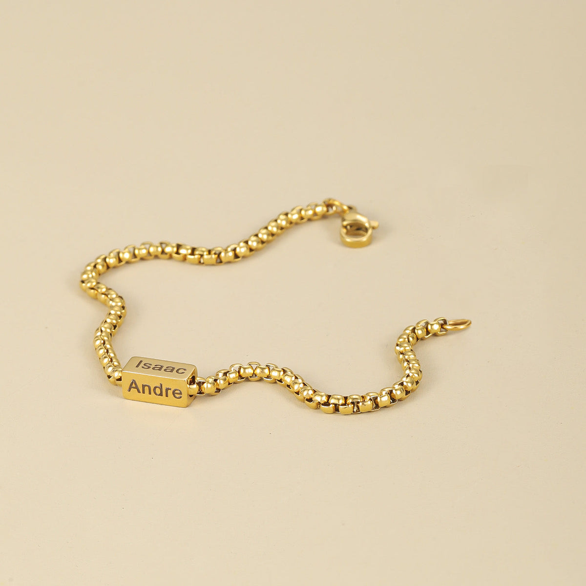 Mens 3D Multi Name Bracelet