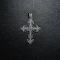GLD X Bloody Osiris Lab Diamond Large Cross Pendant in Solid White Gold