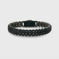 Iced Cuban Bracelet (Black) - 10mm