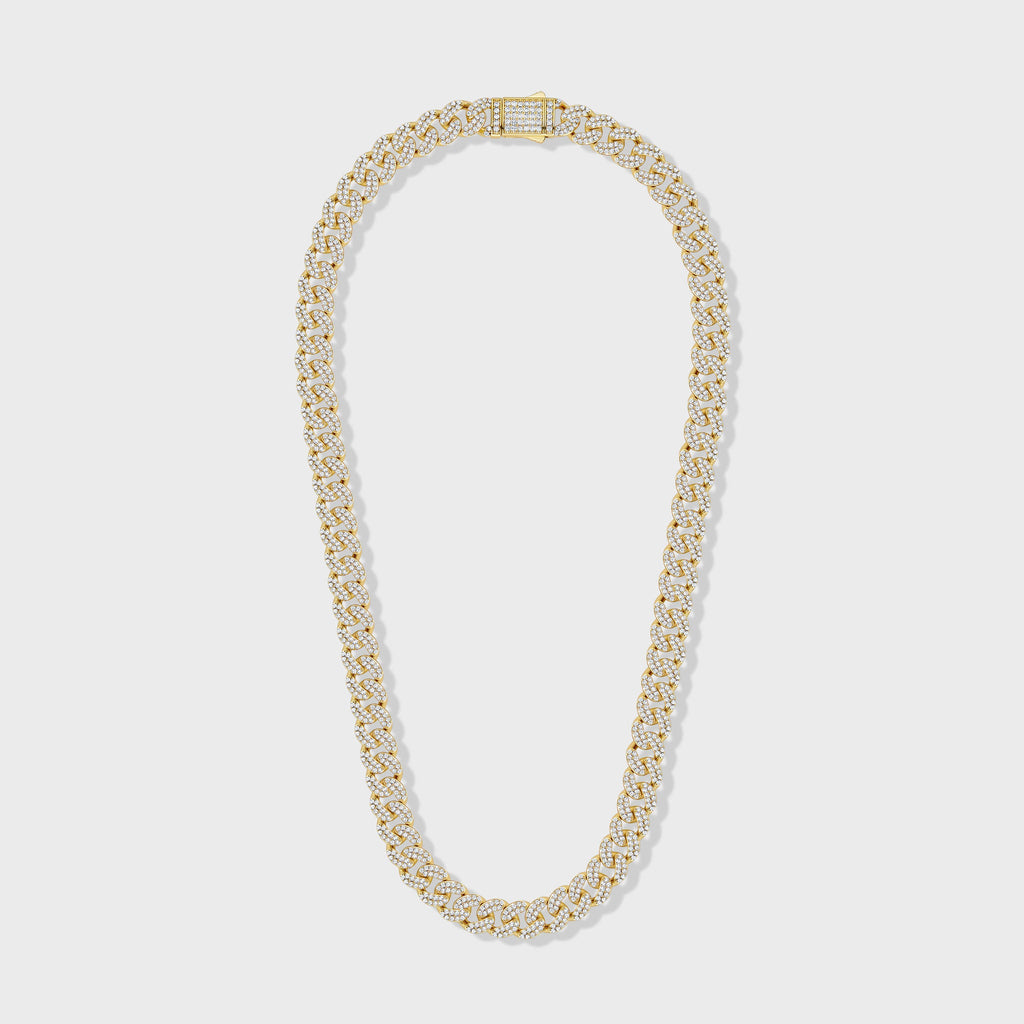 Iced Cuban Chain (Gold) - 12mm
