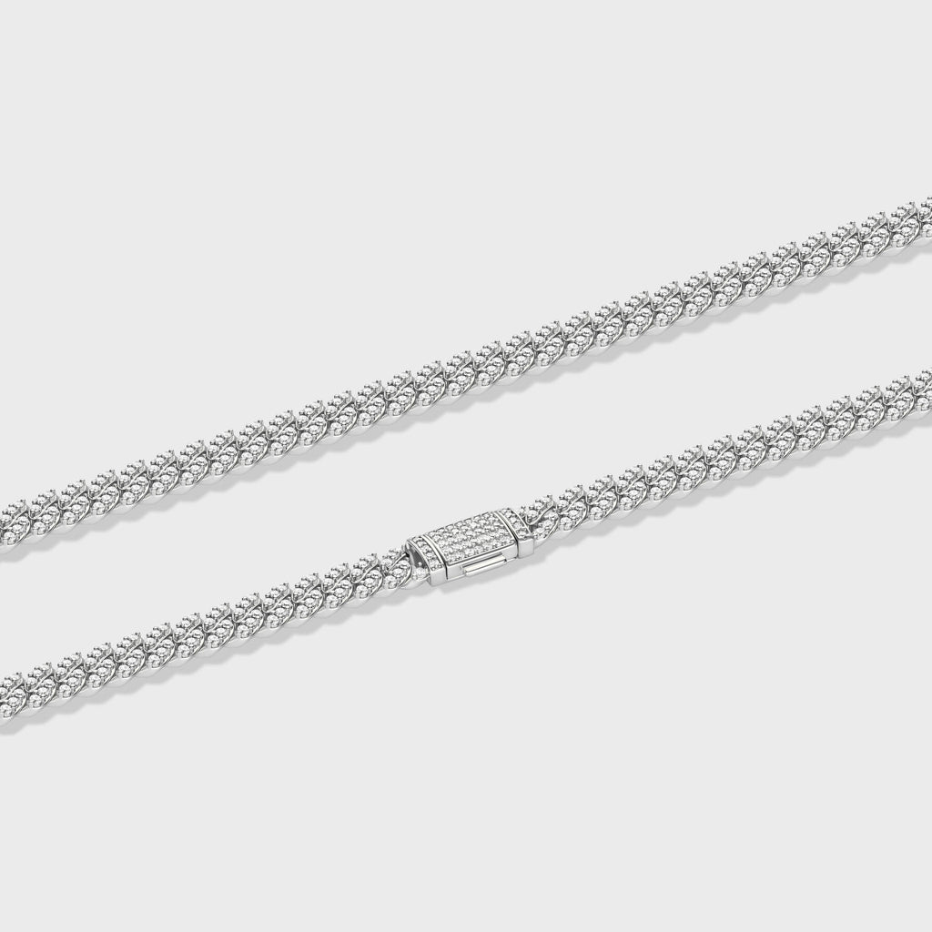 Iced Cuban Chain (Silver) - 8mm
