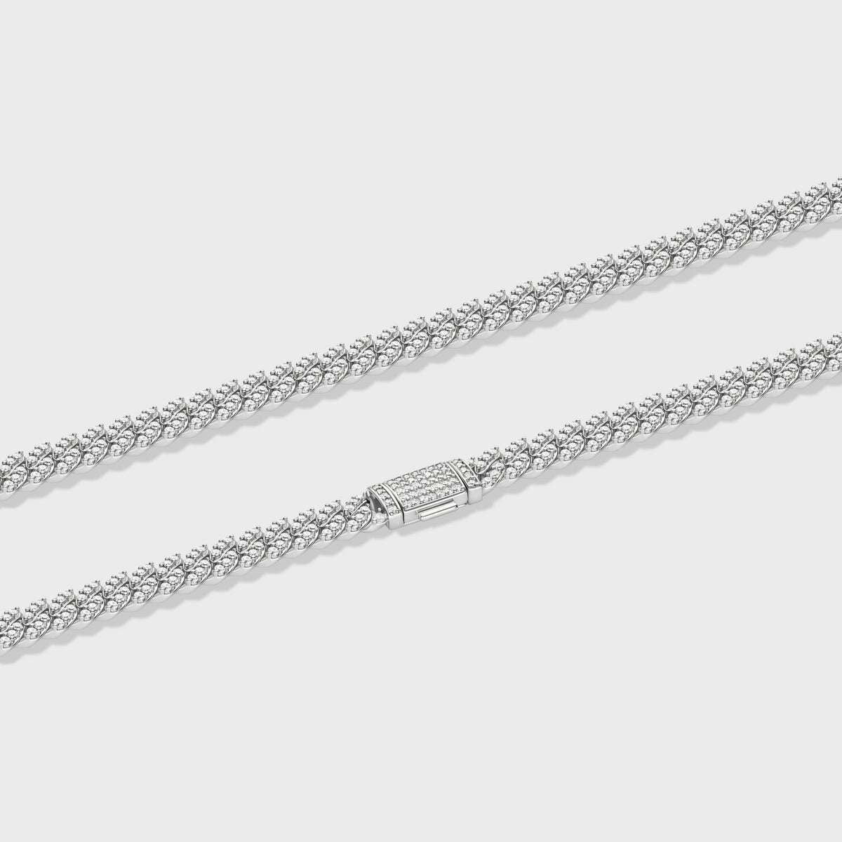 Iced Cuban Chain (Silver) - 8mm